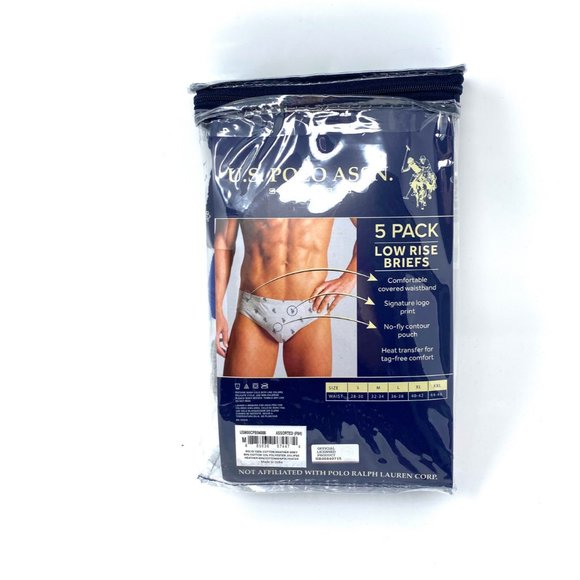 💖MEGA SALE💖US POLO ASSN. Men's Underwear LOW RISE BRIEFS Navy USMOOCPB04006 - Picture 8 of 8